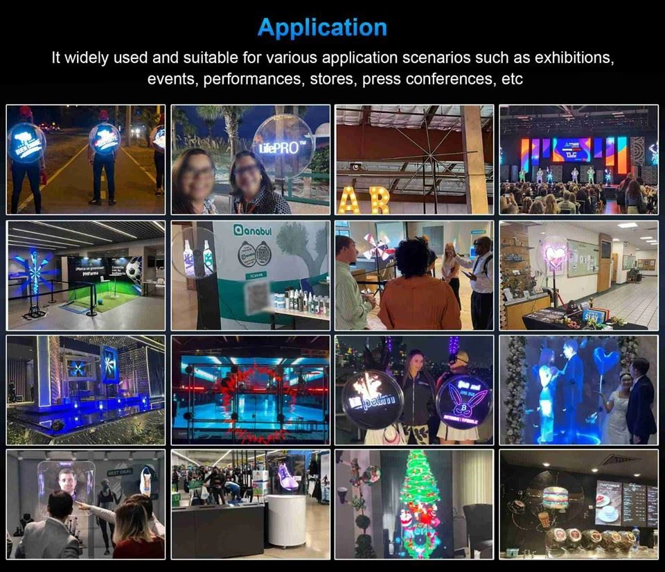 Ultra-Slim Holographic Projector Display Fan